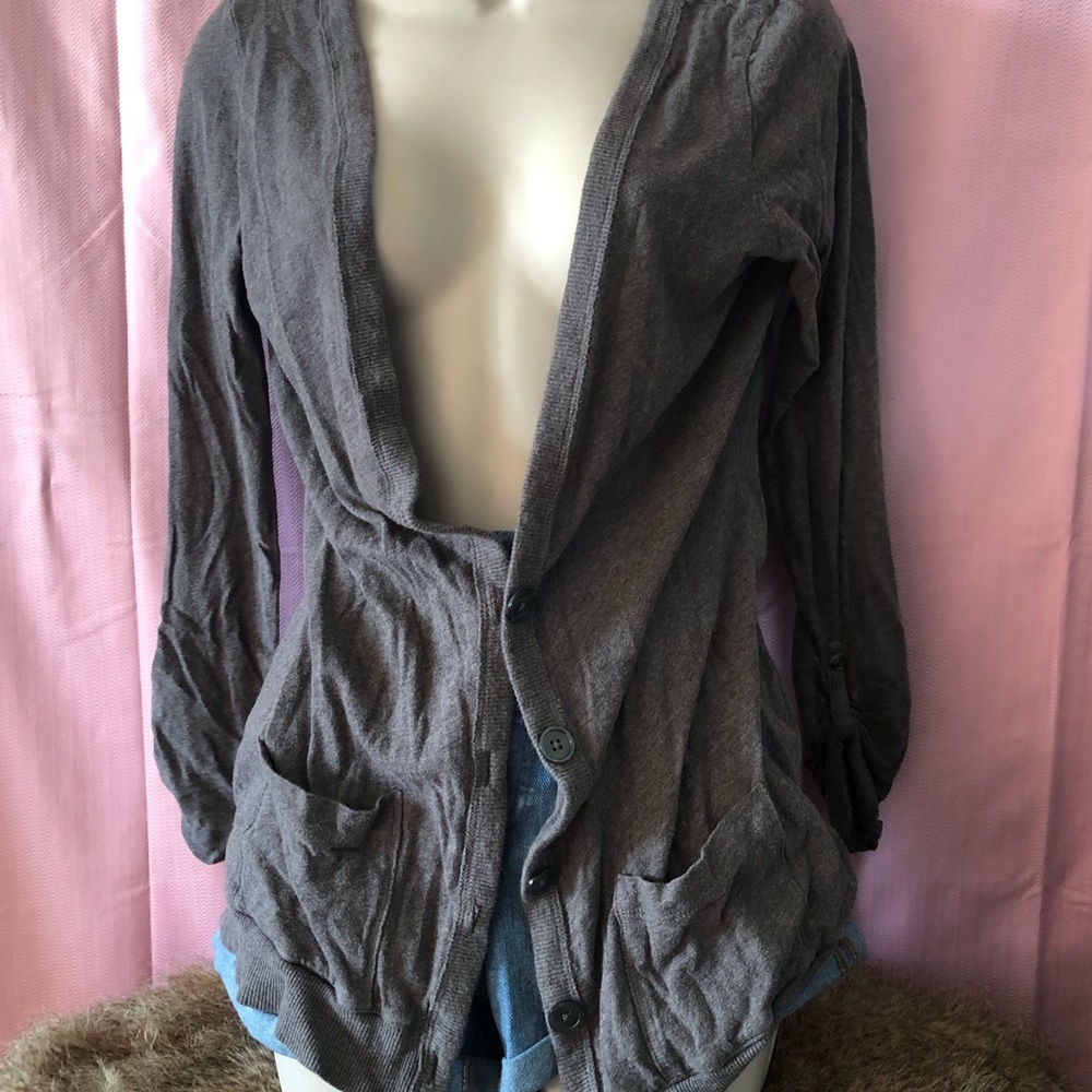 Grey cardigan